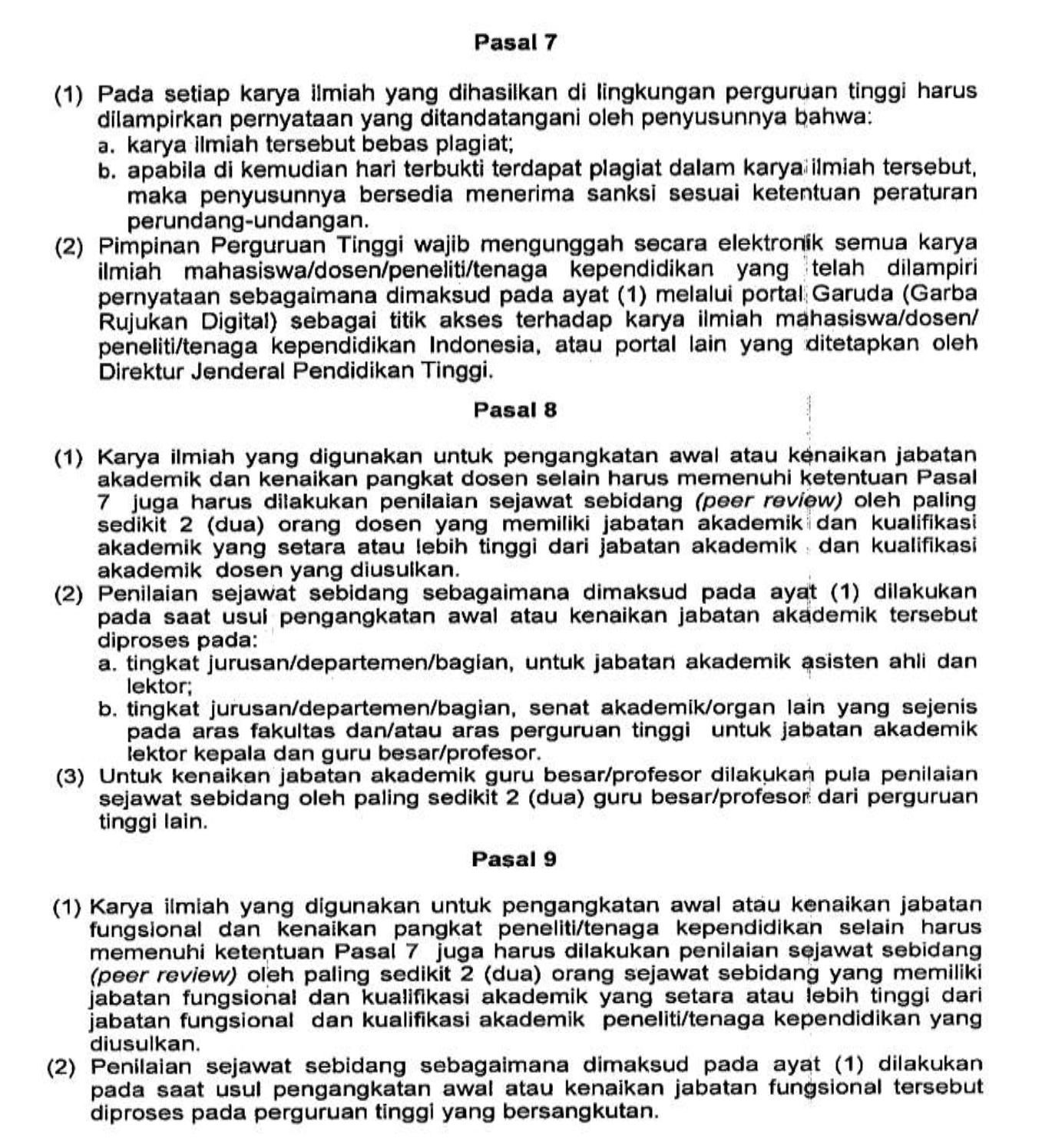 Contoh Peer Review - Sistem Penilaian Angka Kredit Dosen